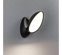 Paulmann LED outdoor wall lamp Batona, anthracite, 27 cm aluminium, IP44