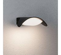 Paulmann LED outdoor wall lamp Mesana, anthracite, 24 cm aluminium, IP44