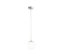 Paulmann LED Pendant Light Gove IP44 9W Chrome/Satin 3000K | IP44 splash-proof, 900 lm, elegant design, ideal for bathrooms, height adjustable