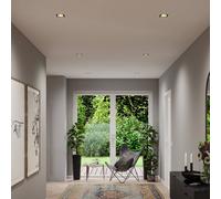 Paulmann LED Recessed Light Cole Coin Black/Gold Angular IP44 Dimmable 3x