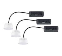 Paulmann LED Recessed Light Set 19.5W Satin EasyDim 3-Piece