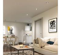 Paulmann LED recessed light, white, Ø 8 cm, 4.8 W, 3-step dimmable, set of 10