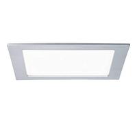 Paulmann LED recessed Panel 1x16.5W 4000K IP44 Chrome matt | Downlight for damp rooms, 1450lm, installation in suspended ceilings, protection rating IP44