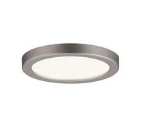 Paulmann LED Recessed Panel Areo 5W 3000K matt Nickel | Recessed panel for ceiling mounting, IP23, satin-finish cover, 390 lm, 35 mm installation depth