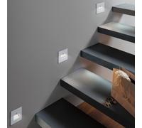 Paulmann LED sensor recessed wall light Edge Quadro, white 8x8 cm