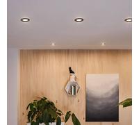 Paulmann LED spot Nova Plus Coin, set of 3, round, black, 2700K, IP65