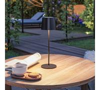 Paulmann LED table lamp Gilo, black, plastic, IP44