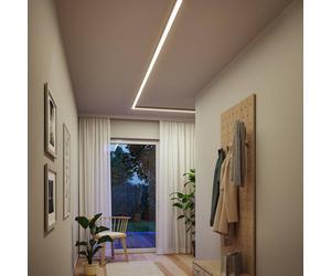 Paulmann Linion batten light, chrome, 1 m master transformer on/off