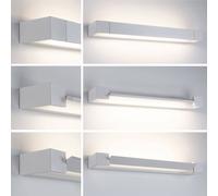 Paulmann Lucille LED wall light, white, 60 cm, dimmable, IP44