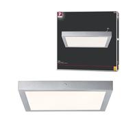 Paulmann Lunar LED Panel 400x400mm 22W 3000K Chrome matt | Square surface-mounted luminaire for wall or ceiling, warm white light, IP20, with transformer