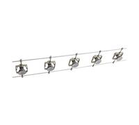 Paulmann Mac Ii Matt Silver Mains-Powered 5 Lamp Suspended Spotlight