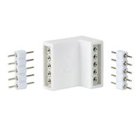 Paulmann 70615 MaxLED Corner Connector for LED Strip White Strip Accessory 4-Pack incl. 8 Plug connectors for Inside and Outside Corners