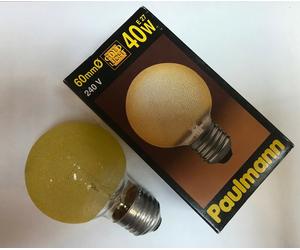 Paulmann Mini Globe G60 E27 40W Ice Crystal Amber 133.47 Bulb Dimmable