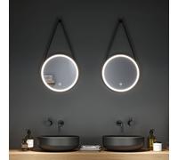 Paulmann Miro LED hanging mirror CCT Ø40cm Framelight