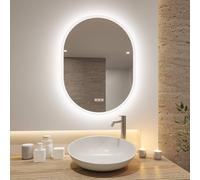 Paulmann Mirra wall mirror 80x60cm CCT dimmable white