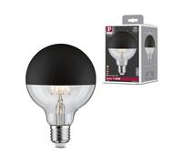Paulmann 28676 LED Filament lamp G95 6 watts lamp Crown Mirror Black matt 2700 K Warm White dimmable E27