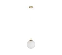 Paulmann 79733 Neordic Menja Pendant luminaire max. 1x20W Pendant lamp for E27 Lamps Ceiling lamp White/Brushed Brass 230V Glass/Metal Without lamp