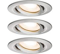 Paulmann Nova 92900 LED Recessed Spotlight Round IP65 7W Set of 3 Including GU1