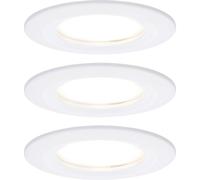 Paulmann LED recessed spotlight Nova Coin 3 white round dimmable