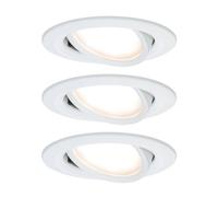 Paulmann Nova Flush Mount Light 3-Piece Set LED 18W Matt White 93485