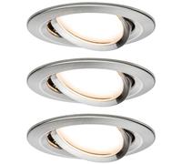 Paulmann 3-spot Nova Coin round swivel, iron