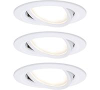 Paulmann Nova Flush Mount Light 3-Piece Set LED 18W Matt White 93485