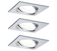 Paulmann Nova Flush Mount Light Set: LED 18W Aluminium 3-Piece
