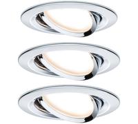 Paulmann 93452 Nova Flush Mount Light Set LED 18W Chrome Glossy 3PC