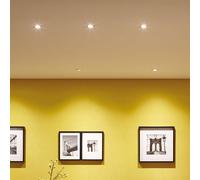 Paulmann Nova LED recessed spotlight, set of 3, swivelling, iron