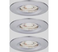 Paulmann Nova Mini 3-Piece LED Recessed Lights 4W Chrome.