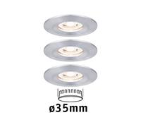 Paulmann Nova mini downlight 3-set IP44 aluminium