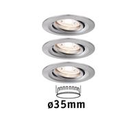 Paulmann Nova mini downlight 3-set pivotable iron