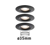 Paulmann Nova Mini downlight 3-set rigid black