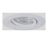 Paulmann 92970 Nova mini Plus LED recessed luminaire Coin EasyDim Round swivelling incl. 1x4.2 watt dimmable recessed Ceiling Spotlight White matt recessed lamp Aluminium Warm White 2700 K