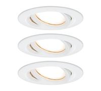 Paulmann Nova Plus 3-piece LED spot, round, white