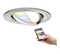 Paulmann Nova Plus Coin RGBW LED Recessed Light 5.2W Iron Brushed