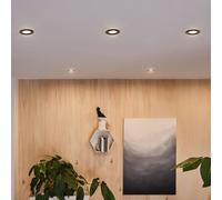 Paulmann Nova Plus recessed lamp, black, Ø 9 cm, GU5.3/GU10, IP65