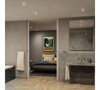 Paulmann Nova recessed spotlight, set of 3, gold, dimmable, IP65, 2,700 K