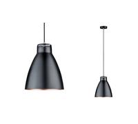 Paulmann 79609 Neordic Roald Pendant luminaire max. 1x20W Pendant lamp for E27 Lamps Ceiling lamp Black matt/Copper matt 230V Metal/Marble Without lamp
