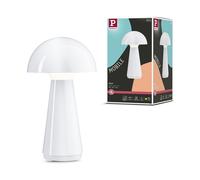 Paulmann Onzo LED rechargeable table lamp, white, plastic, IP44