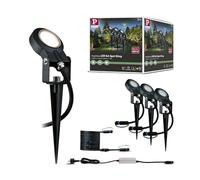 Paulmann Outdoor Plug & Shine Spot Sting Base Set, Plastic, Warm White 3,000 K, Starterset 6watts 24volts, 93696