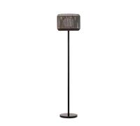 Paulmann Pauleen 48179 Sunshine Elegance Solar Floor Light for Balcony or Garden-Black, Grey; Outdoor Lighting; Plastic, Rattan, Metal; Solar-Powered; 3000K