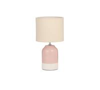 Pauleen 48323 Table luminaire Sandy Glow E14 max. 20W Cream, Pink Fabric, Ceramic