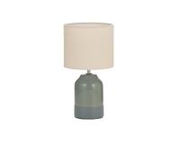 Pauleen 48325 Table luminaire Sandy Glow E14 max. 20W Cream, Green Fabric, Ceramic
