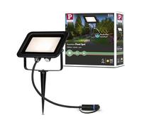 Paulmann Plug & Shine 94575 LED Outdoor Light Garden Spotlight IP65 Warm White Including 1 x 15.5 Watt Black Aluminium Spotlight 3000 K