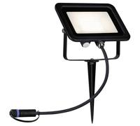 Paulmann Plug & Shine Floodlight 16W Warm White Black Weatherproof