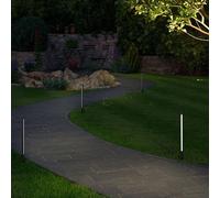 Paulmann 94530 Plug & Shine LED Outdoor Light Bollard Pin IP65 Including 1 x 5.5 Watt Dimmable Anthracite Garden Lighting Aluminium Plastic 3000 K