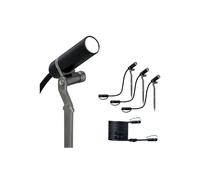 Paulmann 94156 Outdoor Plug & Shine Spotlight Plantini ext. Set 3000K 3x2.5W 24V 40° Anthracite alu, Aluminium, Integriert, 7.5 W, 2.1 x 7.7 x 22.3 cm