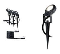 Paulmann 93689 Plug & Shine Sting LED Outdoor luminaire incl. 3x6 watt dimmable Garden Spike Anthracite Garden luminaire Aluminium Outdoors 3000 K