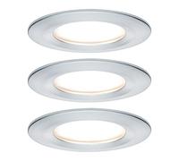 Paulmann Premium RL Set Coin Slim dim rd Rigid LED 3x6.8W 2700K 230V 51mm alu Turned/al, 7,8x7,8x4,5 cm, 939.01